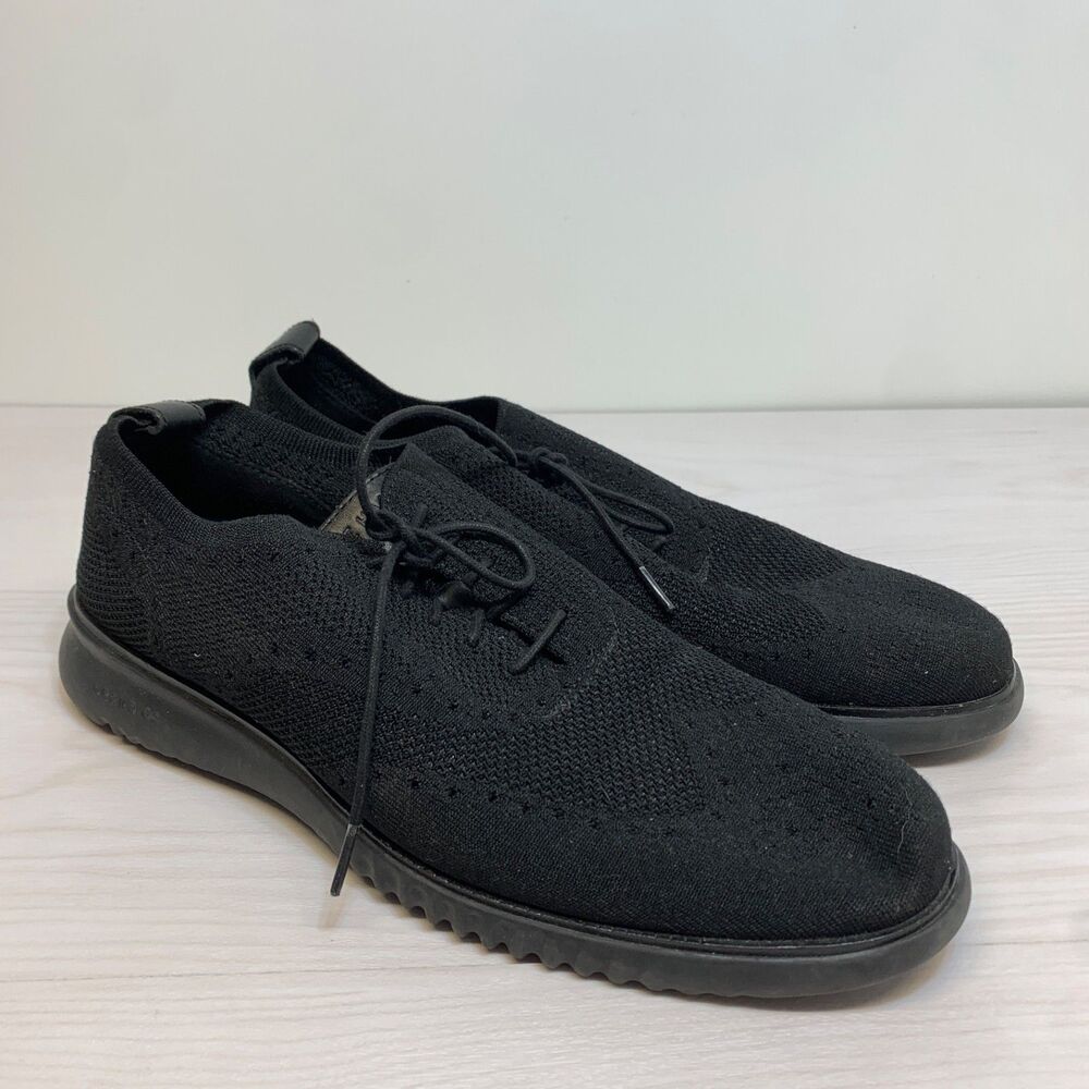 Cole Haan Men's Size 13M Zerogrand Laser Wingtip‎ Oxford Black Style C28527